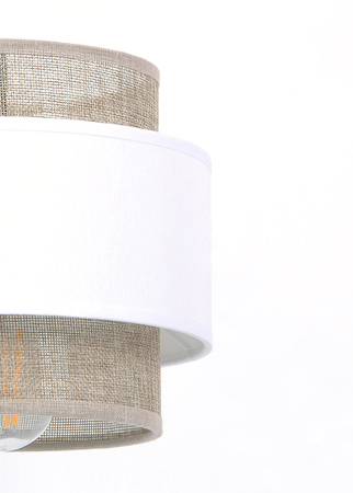 Lampa wisząca w stylu boho, biało-beżowa K-5270 z serii CEZAR