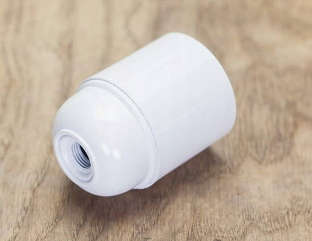 Oprawka dekoracyjna bakelitowa E27 LOFT biała