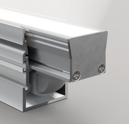 Profil LED HR-MAX srebrny anodowany do budowy opraw najazdowych KLUŚ 1m