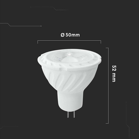 Żarówka LED V-TAC 6W GU5.3 MR16 12V 110st VT-257 4000K 445lm