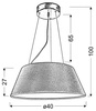 Lampa sufitowa Candellux Gusto 31-41487 okragły 19W led czarny