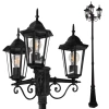 Lampa zewnętrzna LIGURIA 2,5m czarna 3xE27