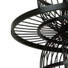 Rattanowa lampa wisząca Astra czarna 1xE27 Boho
