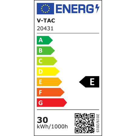 Oprawa Uliczna LED V-TAC SAMSUNG CHIP z regulacją i czujnikiem światła 30W 120Lm/W VT-39ST-S 6500K 3000lm 5 Lat Gwarancji