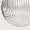 Lampa Wisząca Szklana ryflowana Marcio E27