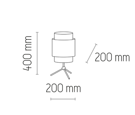 Lampka nocna stołowa Boho White 1x E27 biała 