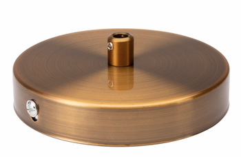 Rozeta Maskownica metalowa podsufitka okrągła stare złoto 10cm