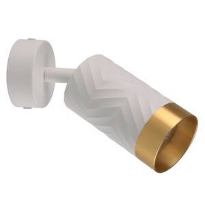 Lampa ścienno-sufitowa ARRAS 1 biało-złota GU10