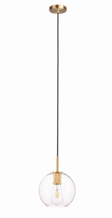 Lampa wisząca szklana przezroczysta MADRID kula