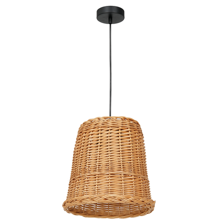 Lampa wisząca VIMINI NATURAL WOOD 1xE27 wiklinowa boho