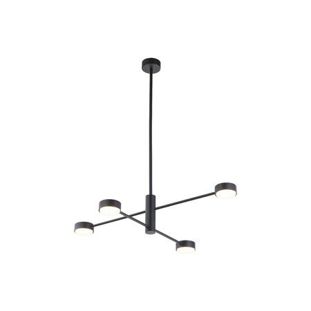 Nowodvorski Lampa wisząca metalowa czarna ORBIT 