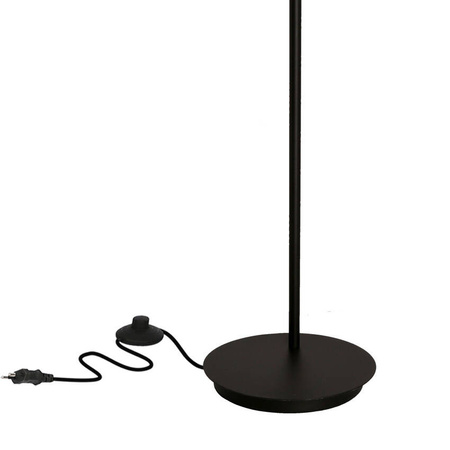 Bendi lampa podłogowa czarna 1x40w e27+3w led Abażur zielony 51-25265