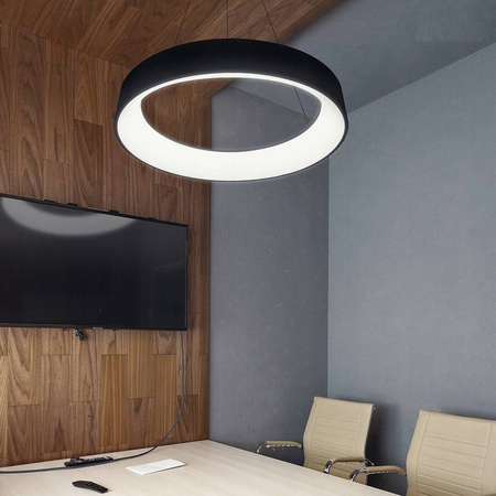 Lampa Wisząca LED okrąg 35W 4000K czarna