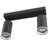 Lampa ścienno-sufitowa PARIS 2 GU10 Czarna