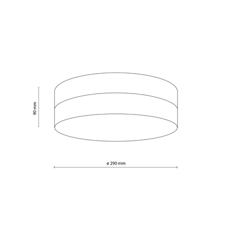 Plafon łazienkowy PORI White 2xE27 IP44