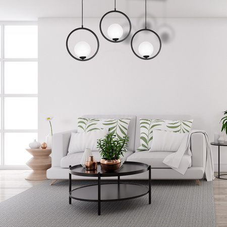Lampa wisząca BOSTON 3xE14 czarna