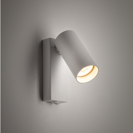 Nowodvorski Kinkiet FOURTY z włącznikiem miniGU10 wys.17cm szer.10cm | Biały 11764