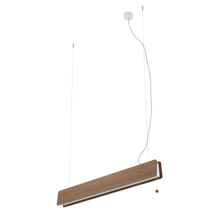 Nowodvorski Lampa wisząca regulowana z włącznikiem drewniana OSLO LED 90 