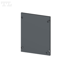 Zaślepka aluminiowa grafit 7016 P23-10 bez otworu (wkręty w komplecie) (nr kat 772310127016)