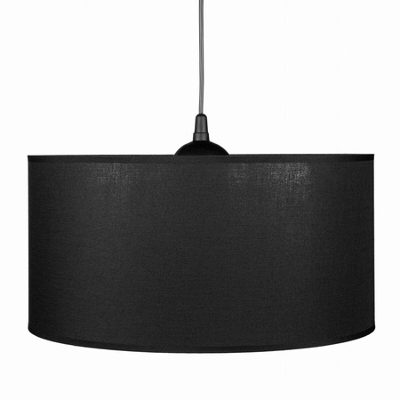 Lampa wisząca z abażurem duża Oro czarna