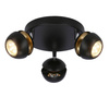 Boni plafon 3x3w gu10 led czarny