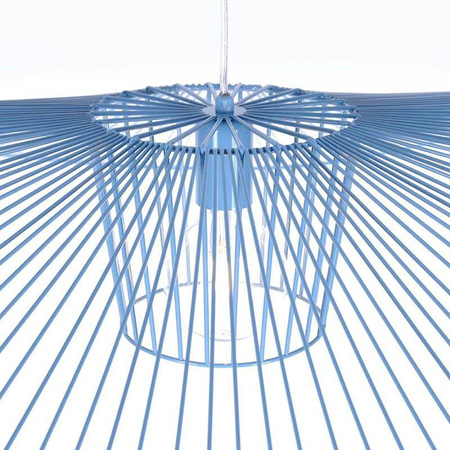 Stylowa, dekoracyjna, niebieska lampa wisząca KP-21 z serii KAPELUSZ