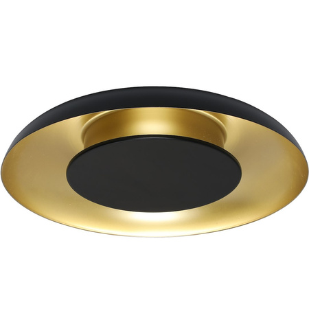 Lampa sufitowa Piattino Czarny Złoty 30W LED 3000K-4000k-6000K