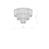 Nowodvorski Lampa sufitowa kryształowa CRISTAL M 