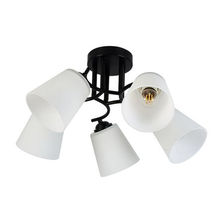 Lampa sufitowa Pafos Black 5xE27