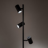  Lampa podłogowa TOP 3xGU10 Czarna