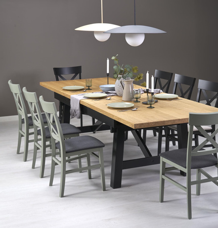 Tk Lighting SLATE BLACK GLASS lampa wisząca 1xE27