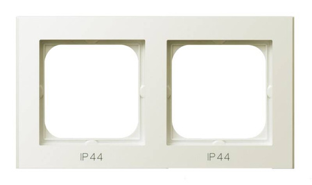 Ramka podwójna do łączników IP-44 Sonata Ospel Ecru