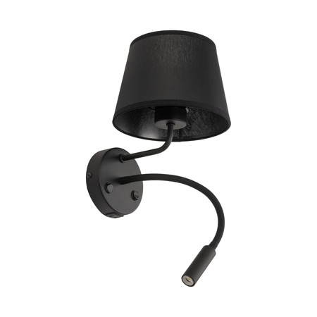 Kinkiet MAJA Black USB+E27