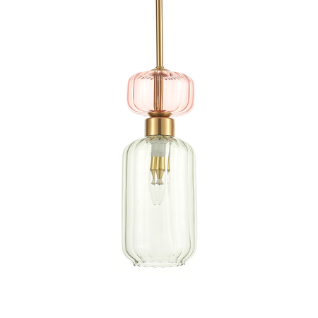 Szklana lampa wisząca MOLLY GREEN 1xE14