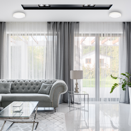 Plafon LED GEA WHITE 36W z pilotem Ø390 mm Milagro