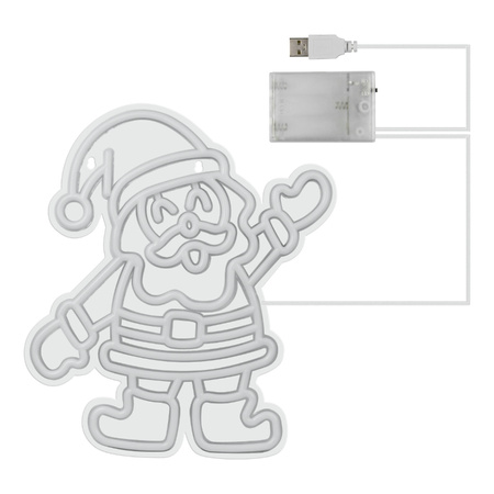 Dekoracja świetlna świąteczna Neon LED Mikołaj 40 x 43.5cm