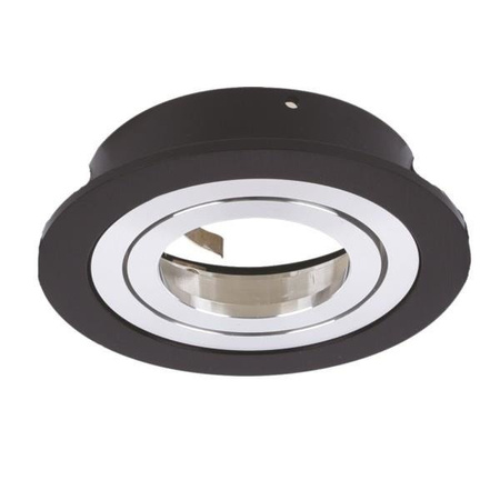 Oczko sufitowe okrągłe czarne Mino aluminium