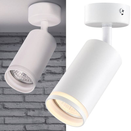 Lampa ścienno-sufitowa PARIS 1 GU10 Biała