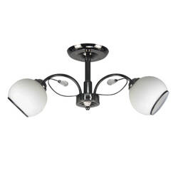 Graphite Lampa Sufitowa Czarny Perłowy 2X40 E27 Klosz Biały