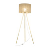 Kampa podłogowa UMBERTO Linen/Gold 1xE27