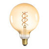 Żarówka dekoracyjna LED spirala E27 G125 5W bardzo ciepła 1800K