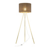 Lampa podłogowa UMBERTO Brown/Gold 1xE27