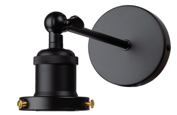 Ramię uchwyt do kinkietu E27  stelaż czarny