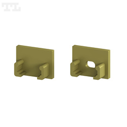 Komplet zaślepek bocznych GOLD P5-2, P18-3, GK18-3 do osłonki C13 (1 szt. z otworem, 1 szt bez otworu) (nr kat 7705292)