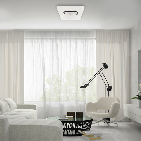 Plafon natynkowy ściemniany LED SPARKY 65W kwadratowy na pilota