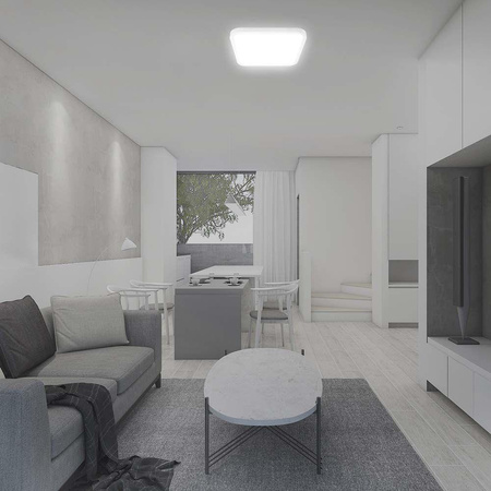 Plafon V-TAC 48W LED SAMSUNG CHIP Kwadrat 42x42cm Natynkowy IP44 Biały VT-8630 4000K 5160lm 5 Lat Gwarancji