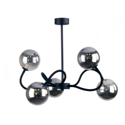 Lampa sufitowa BELLA BLACK 5xG9