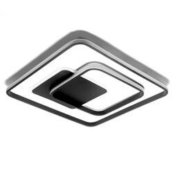 Lampa sufitowa plafon LED Linie i Kwadraty 88W LED Sterowana pilotem