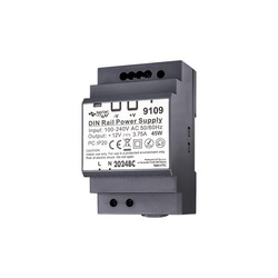 Zasilacz na szynę DIN 12V DC 45W 3.75A IP20
