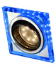 Oprawa Stropowa Oczko Candellux Ssu-22 Ch/Tr+Bl Gu10 50W+Led Smd 2 1W Niebieski 230V Chrom